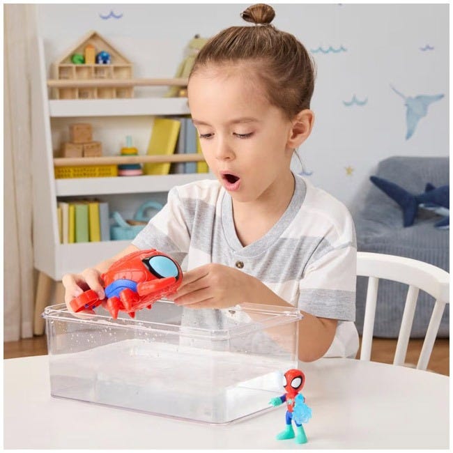 SPIDEY N FRIENDS WATER WEBS SPIDER CRAB SUBMARINE TOY