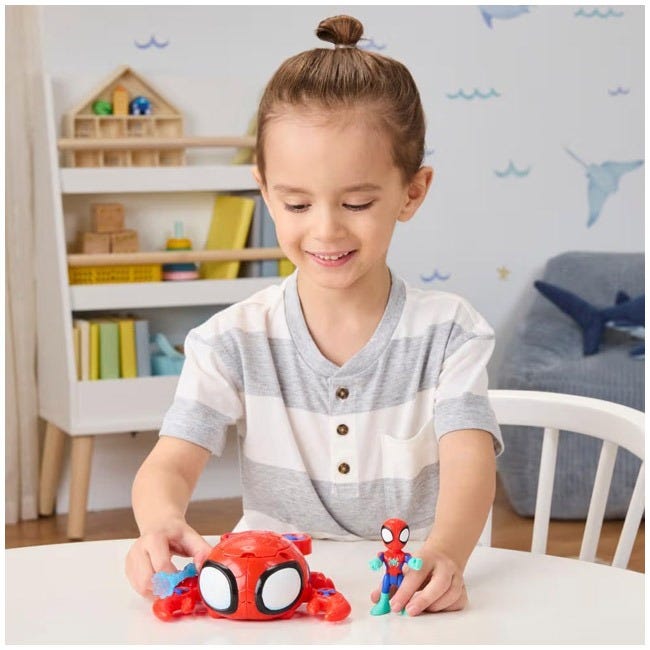 SPIDEY N FRIENDS WATER WEBS SPIDER CRAB SUBMARINE TOY