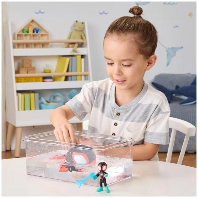 SPIDEY N FRIENDS WATERWEBS SPIN DOLPHIN SUBMARINE TOY