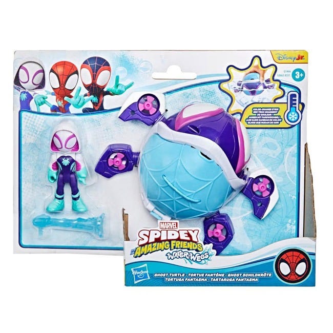 SPIDEY N FRIENDS WATER WEBS GHOST TURTLE SUBMARINE TOY