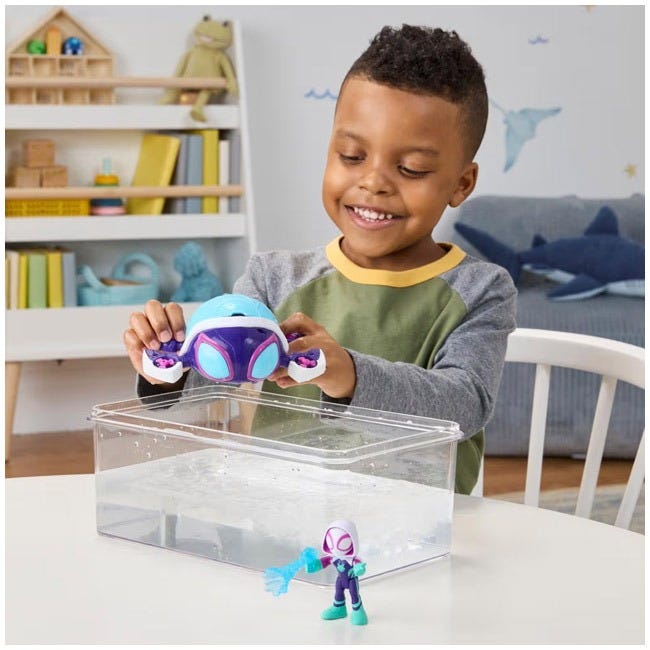 SPIDEY N FRIENDS WATER WEBS GHOST TURTLE SUBMARINE TOY