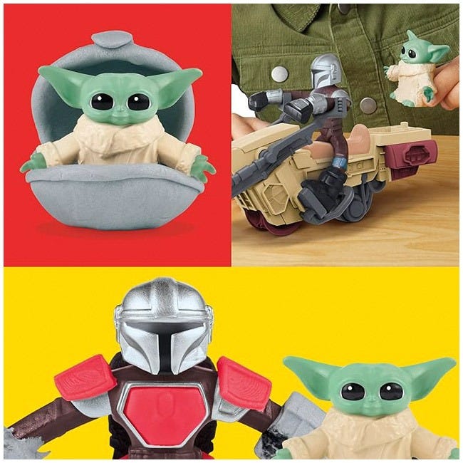 PLAYDOH STARWARS THE MANDALORIAN LAUNCHING SPEEDER PLAYSET