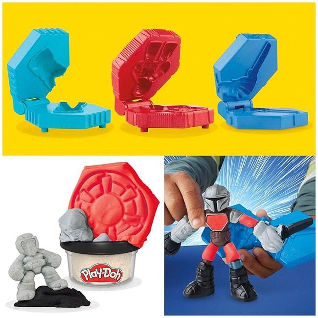 PLAYDOH STARWARS THE MANDALORIAN LAUNCHING SPEEDER PLAYSET