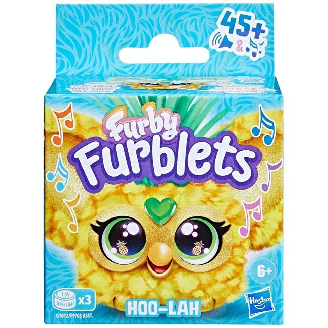 FURBY FURBLETS HOO-LAH POP MINI ELECTRONIC PLUSH