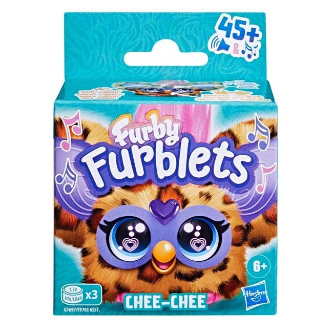 FURBY FURBLETS CHEE-CHEE CHEETAH MINI PLUSH TOY