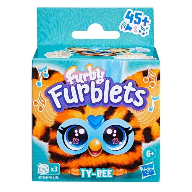 FURBY FURBLETS TY-BEE TIGER MINI PLUSH TOY