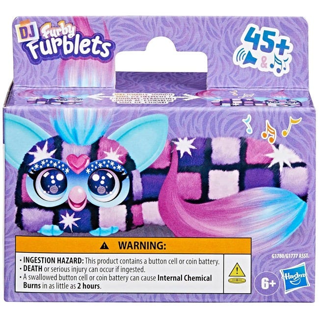 FURBY DJ FURBLETS DIS-CO-DAZZ MINI ELECTRONIC PLUSH TOY