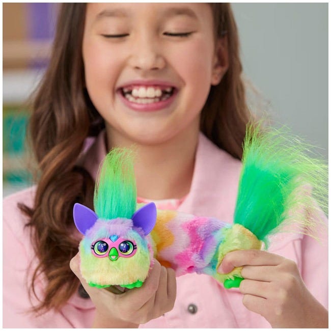 FURBY DJ FURBLETS CAN-DEE-SWIRL MINI ELECTRONIC PLUSH TOY