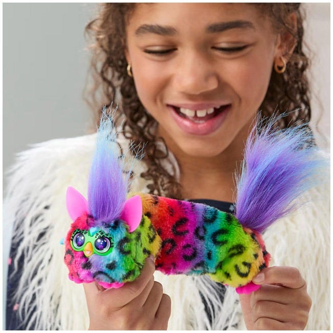 FURBY DJ FURBLETS RAIN-BOW-KAT MINI ELECTRONIC PLUSH TOY