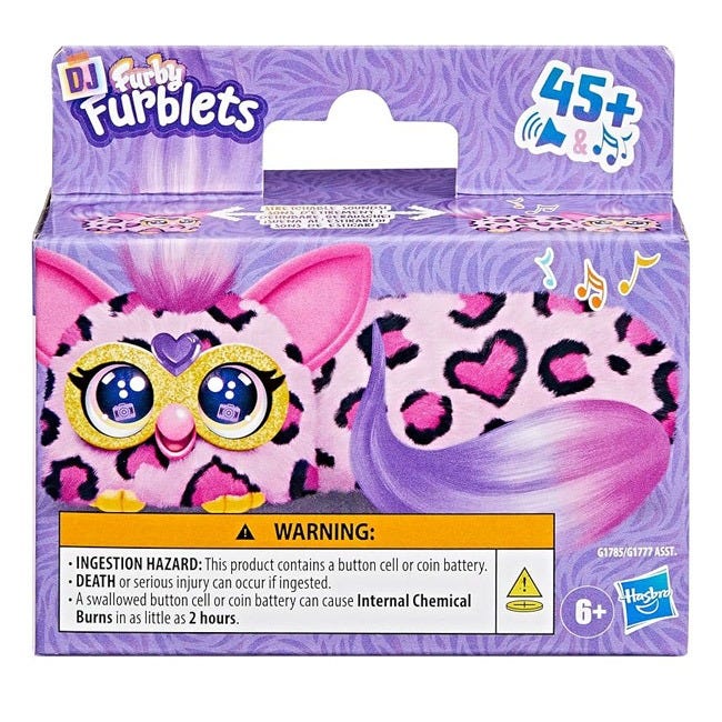 FURBY DJ FURBLETS KITT-EE-LUV MINI ELECTRONIC PLUSH TOY
