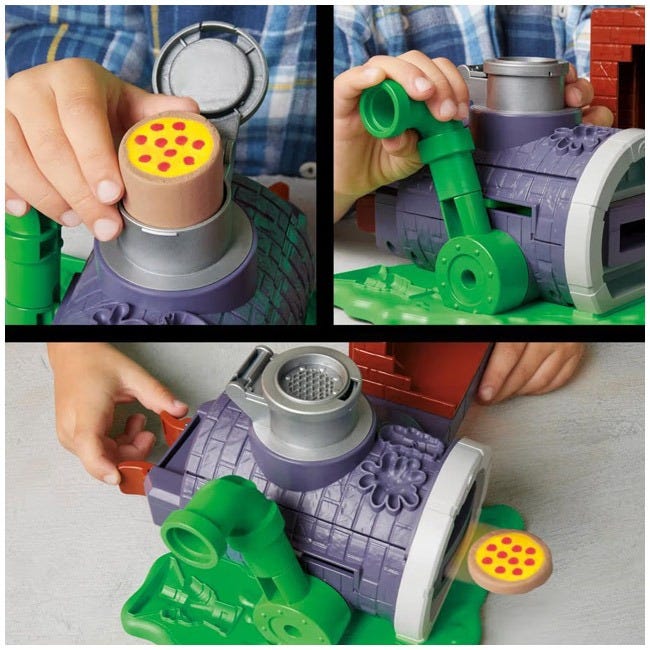 PLAYDOH TEENAGE MUTANT NINJA TURTLES SLICE AND BLAST PIZZA