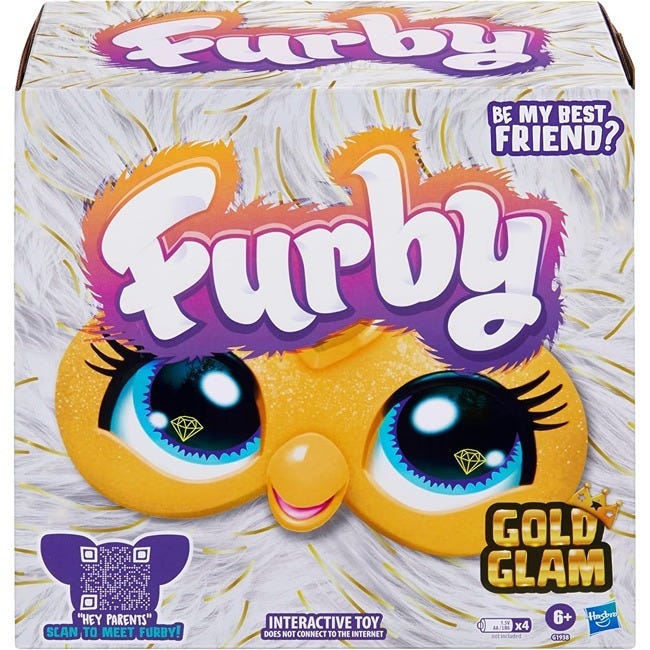 FURBY GOLD GLAM INTERACTIVE PLUSH TOY