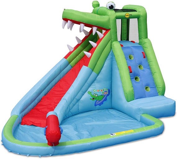 HAPPY HOP THE CROCODILE POOL WATER INFLATABLE