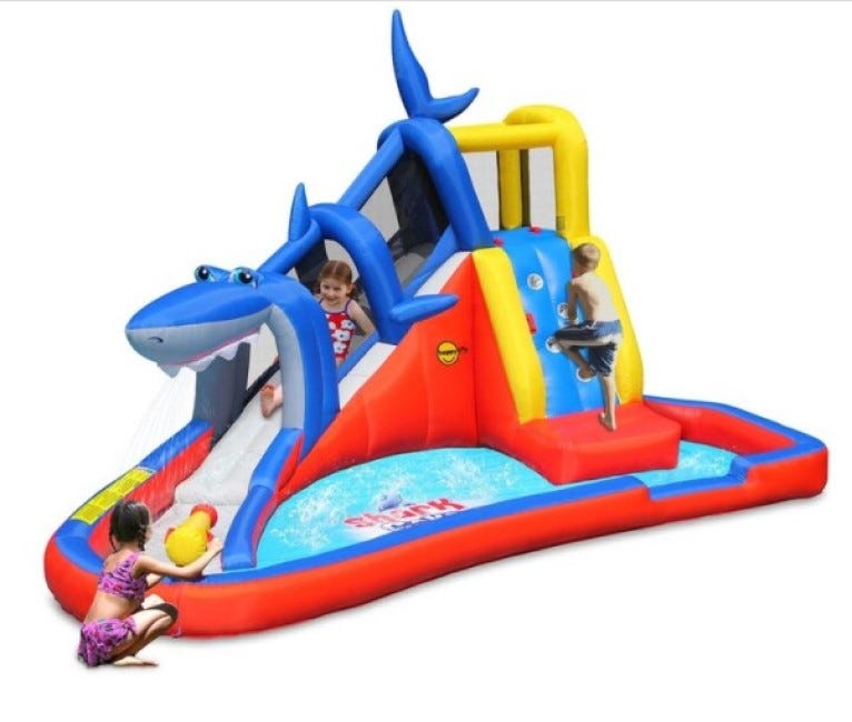 HAPPY HOP SHARK CAVE ADVENTURE WATER INFLATABLE