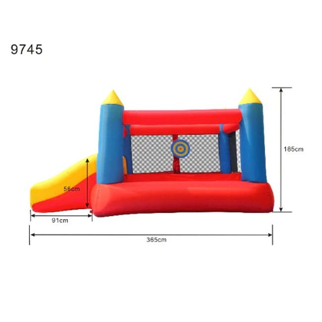 HAPPY HOP CASTLE BOUNCER WITH SLIDE