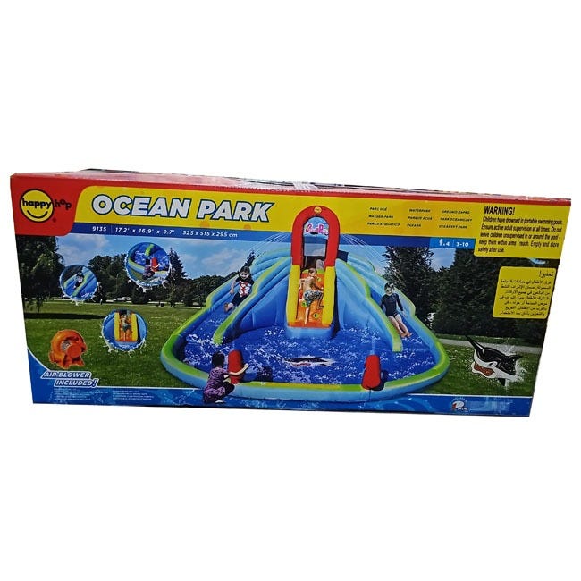 HAPPY HOP OCEAN PARK WATER INFLATABLE 525CM x 515CM x 295CM
