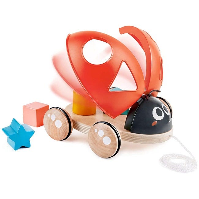HAPE LADYBUG PULL ALONG