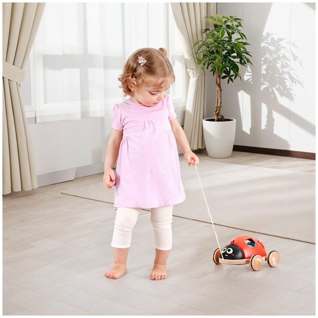 HAPE LADYBUG PULL ALONG