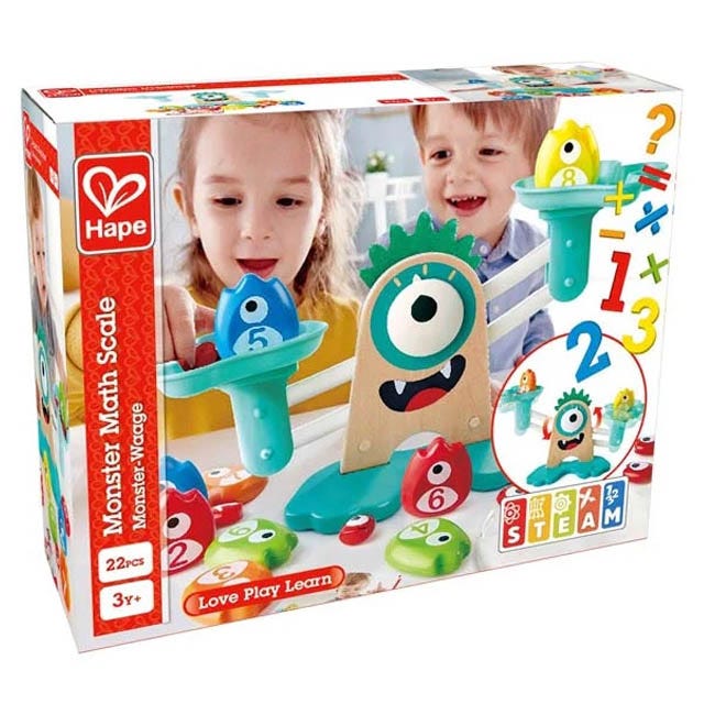 HAPE MONSTER MATH SCALE WOODEN TOY