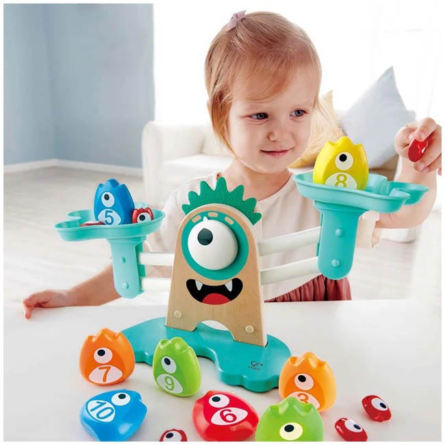 HAPE MONSTER MATH SCALE WOODEN TOY