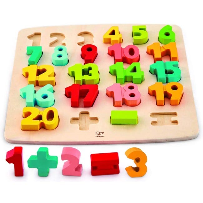 HAPE CHUNKY NUMBER MATH PUZZLE