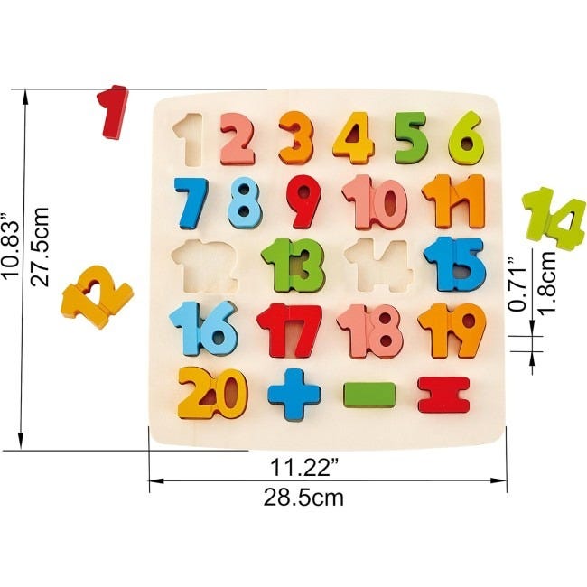 HAPE CHUNKY NUMBER MATH PUZZLE