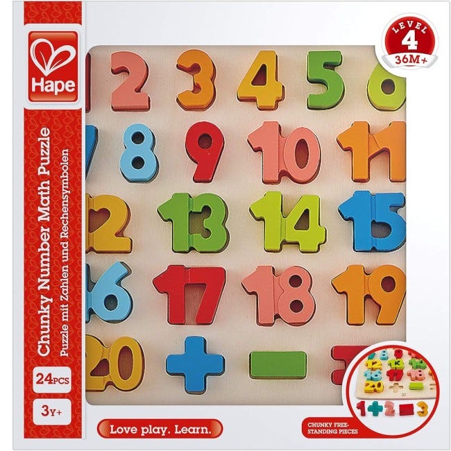 HAPE CHUNKY NUMBER MATH PUZZLE
