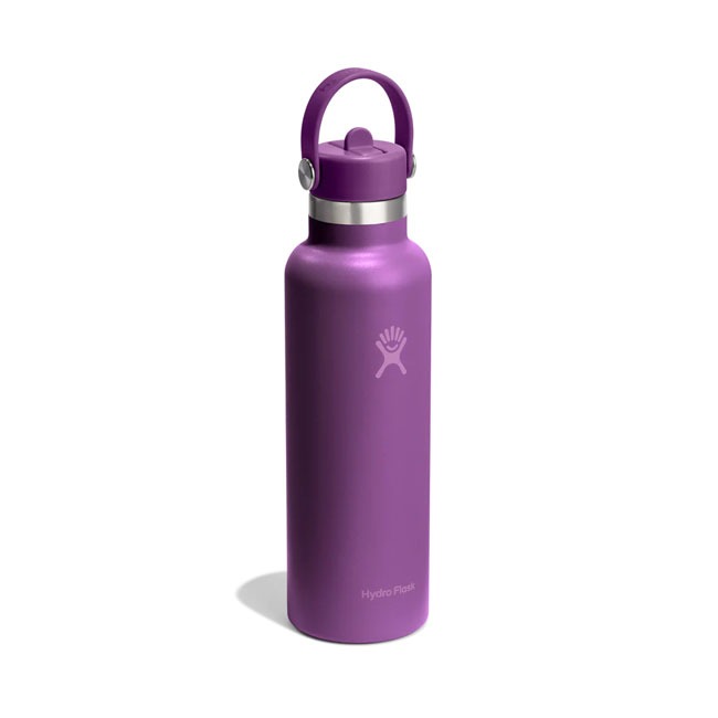 HYDROFLASK VACUUM BOTTLE 620ML BEACHPLUMSM WITH STRAW