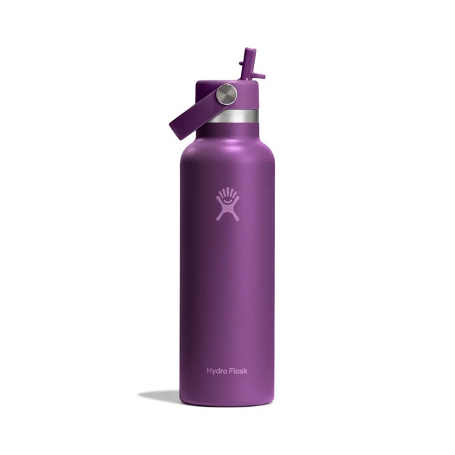 HYDROFLASK VACUUM BOTTLE 620ML BEACHPLUMSM WITH STRAW