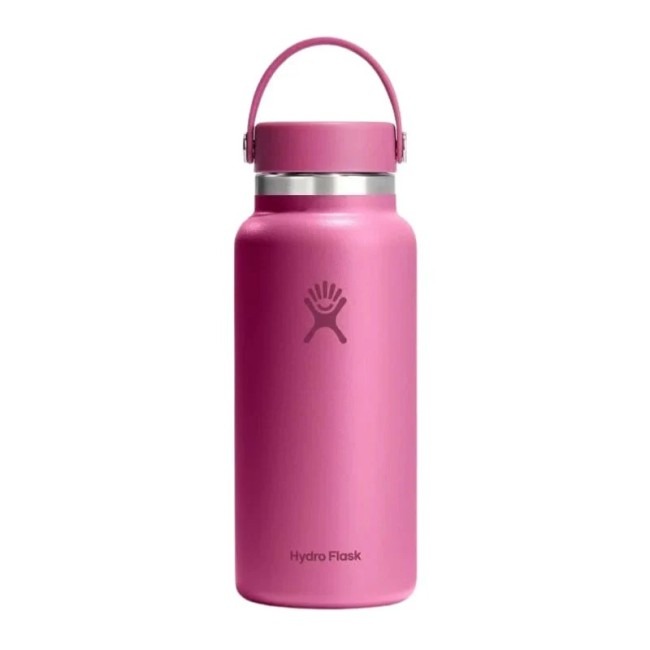 Hydro Flask Vacuum Bottle 950ML Reef WM featuring stainless steel insulated body, vibrant reef color finish, and wide mouth design, shown as a durable leak-proof water bottle for hot and cold hydration on the go.
