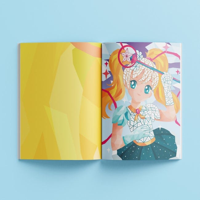 HINKLER KALEIDOSCOPE STICKER MOSAICS MANGA