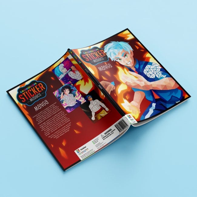 HINKLER KALEIDOSCOPE STICKER MOSAICS MANGA
