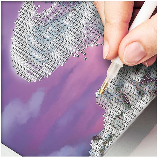 HINKLER LIGHT-UP CRYSTAL CANVAS - UNICORN IN MOONLIGHT