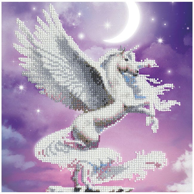 HINKLER LIGHT-UP CRYSTAL CANVAS - UNICORN IN MOONLIGHT