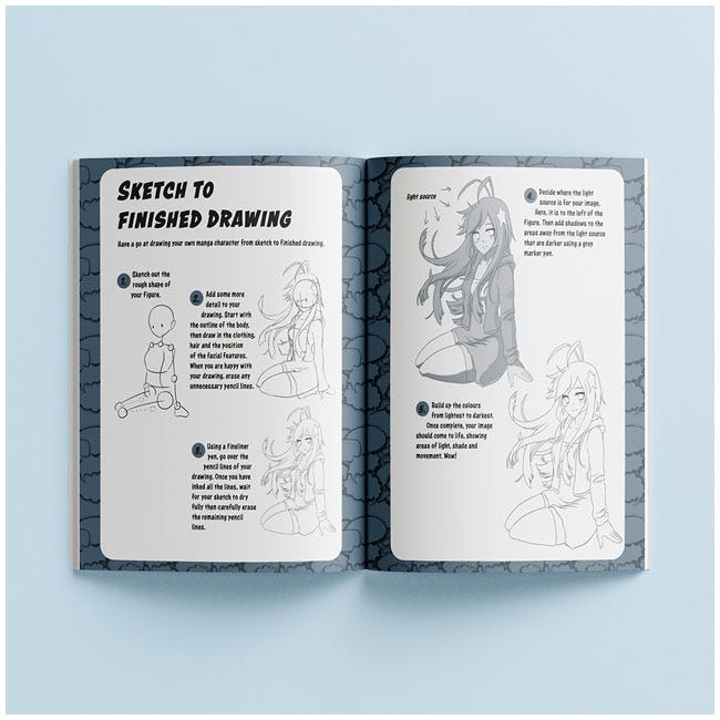 HINKLER ART MAKER MANGA SKETCHING BOOK