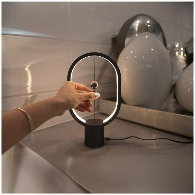 HENG BALANCE LAMP ELLIPSE MINI PLASTIC USB-C DARK GREY