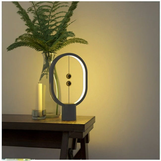HENG BALANCE LAMP ELLIPSE MINI PLASTIC USB-C DARK GREY
