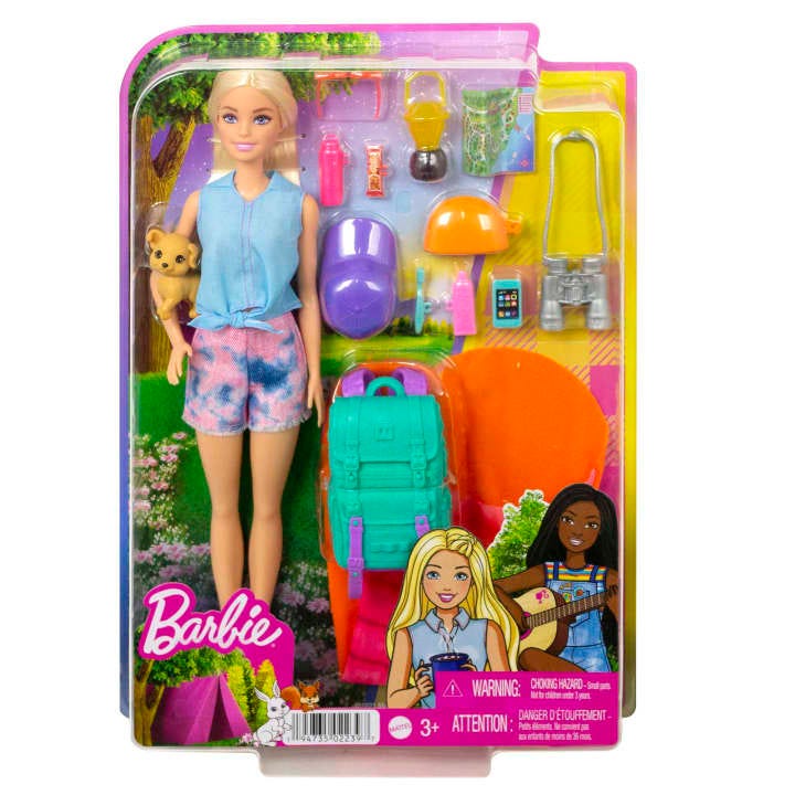 BARBIE MALIBU CAMPING DOLL WITH ACCESSORIES