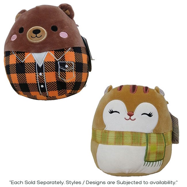 SQUISHMALLOWS 7.5-INCH LITTLE PLUSH HARVEST ASSORTED