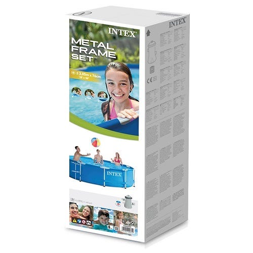 INTEX METAL FRAME POOL SET