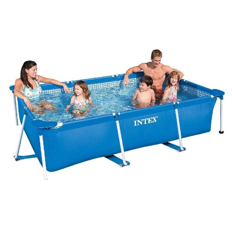 INTEX RECTANGULAR FRAME POOL 218CM X 149CM X 58CM