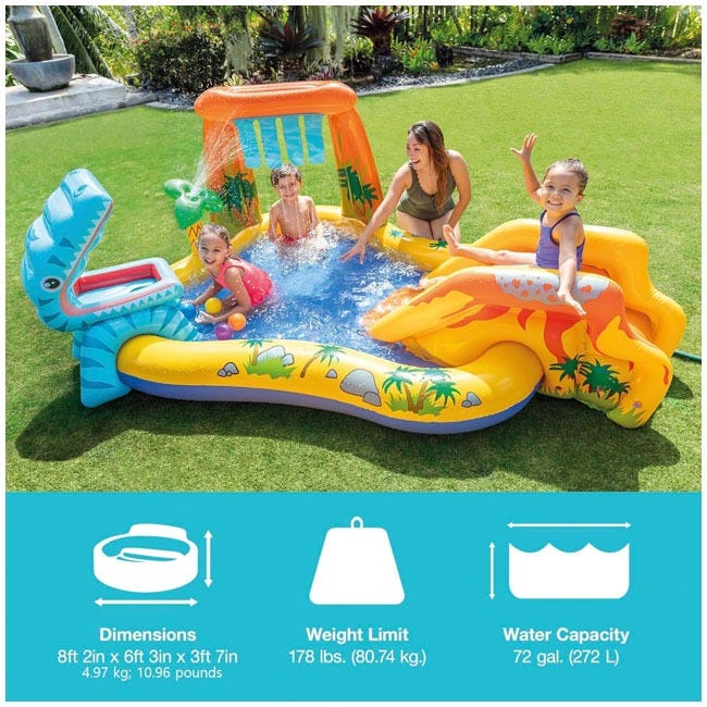 INTEX DINOSAUR PLAY CENTER 249CM x 191CM x 109CM