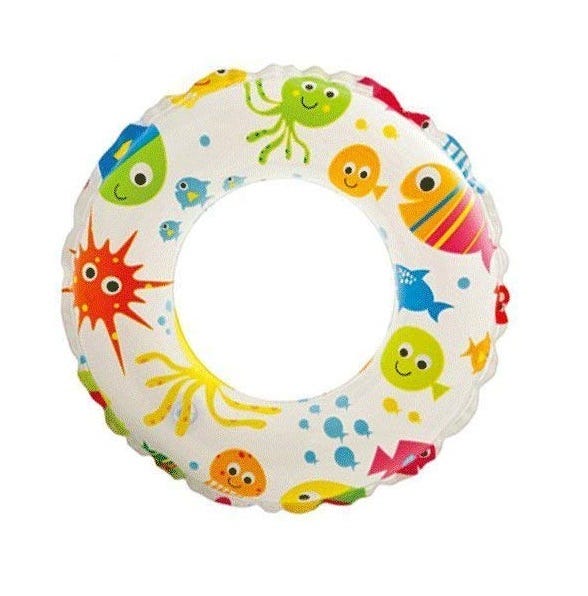 INTEX 51CM LIVELY PRINT SWIM RING