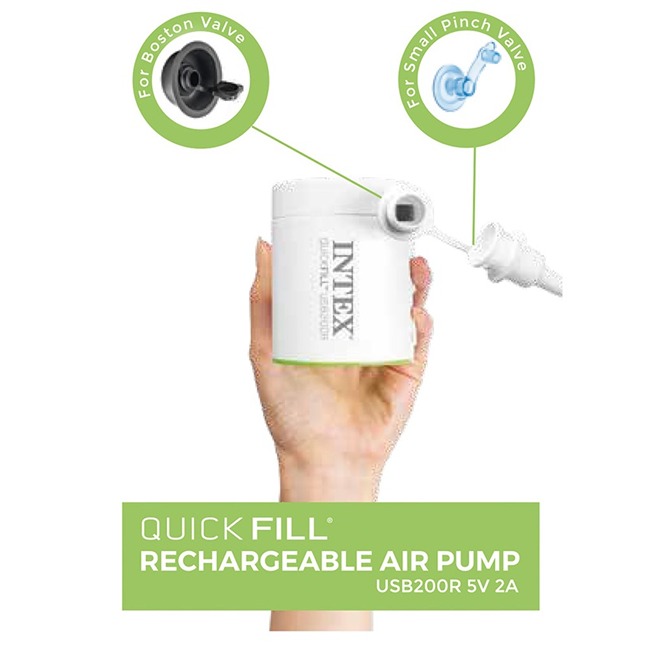 INTEX QUICKFILL USB200R TINY AIR PUMP