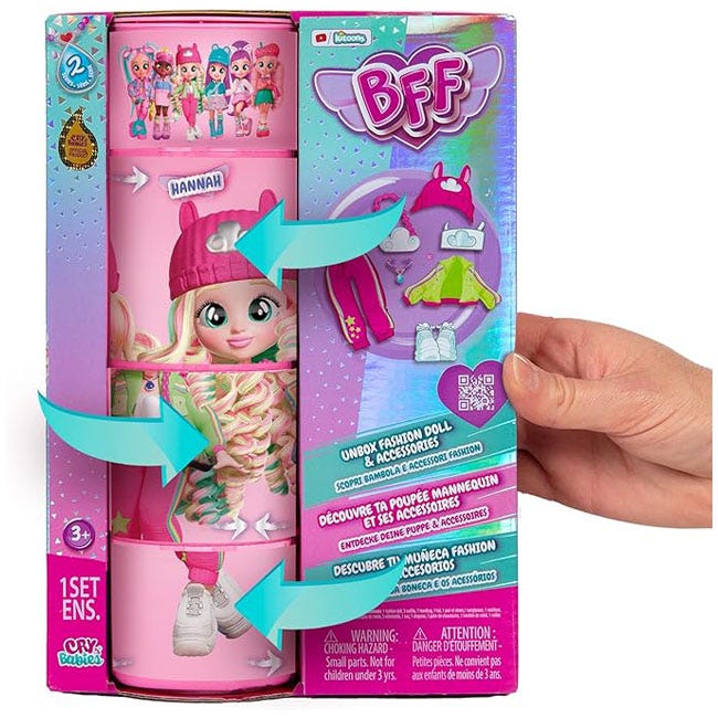 CRY BABIES BFF HANNA 8-INCHES FASHION DOLL