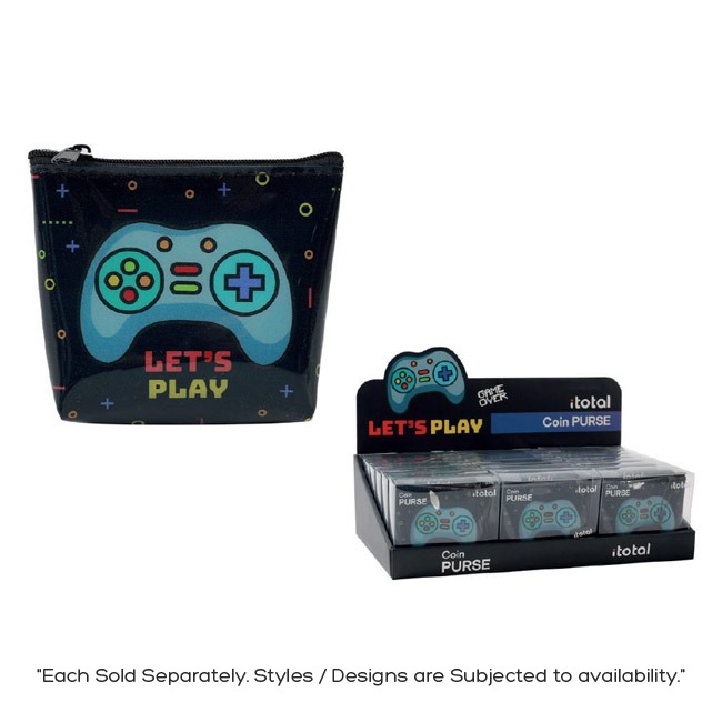 I-TOTAL COIN PURSE LETS PLAY- DISPLAY 18CDU
