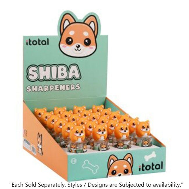 I-TOTAL PENCIL SHARPENER SHIBA - DISPLAY 24 PCS