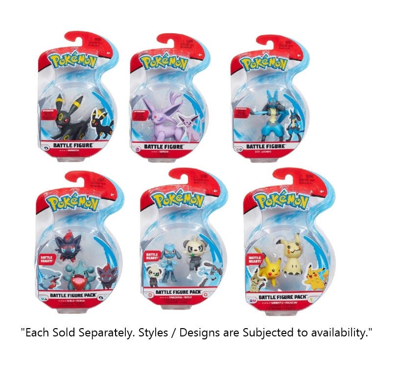 POKEMON BATTLE FIGURE PACK ASSORTED