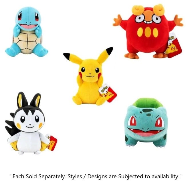 POKEMON PLUSH ASST 8 INCH