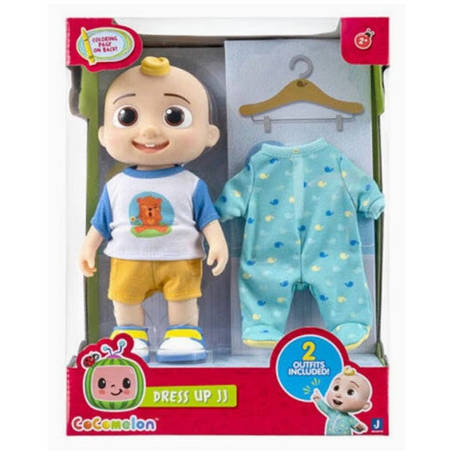 COCOMELON JJ LARGE DRESS UP DOLL